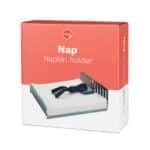 Silver and Black Serviette Napkin Holder Packaging
