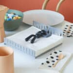 Silver and Black Napkin Holder
