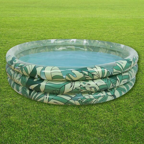 Kids Inflatable Jungle Leaf Print Paddling Pool