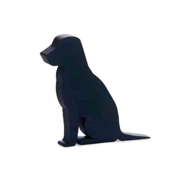 Black Canine Door Stopper