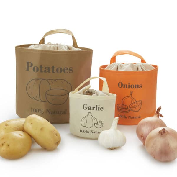 Potato Bag, Onion Bag and Garlic Bag Set