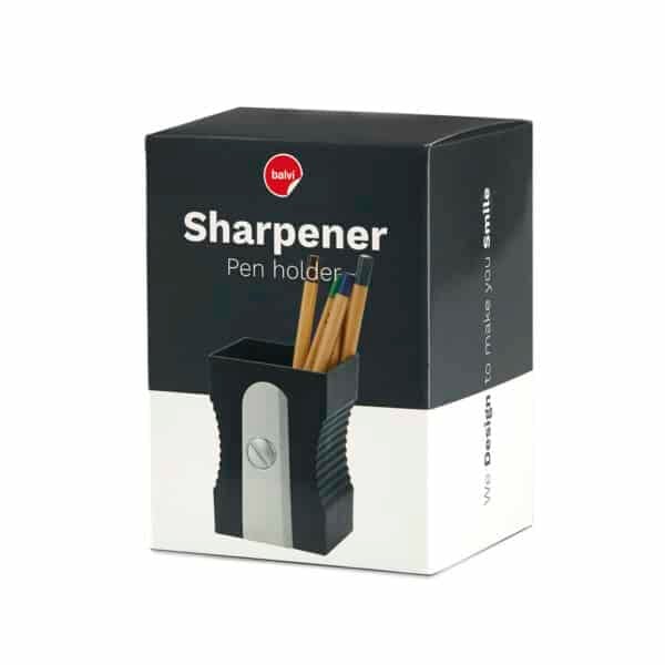 Black Sharpener Stationary Holder Box