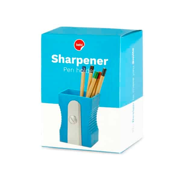 Blue Sharpener Stationary Holder Box