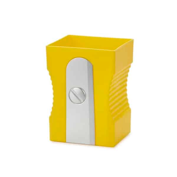 Yellow Sharpener Stationary Holder Tub