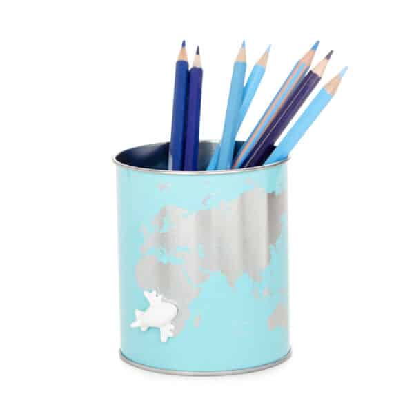 Blue Turquoise Pot Stationary Holder