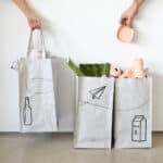 grey recycling bag for kitchen