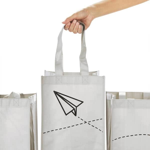 Grey Recycling Bags with Handles