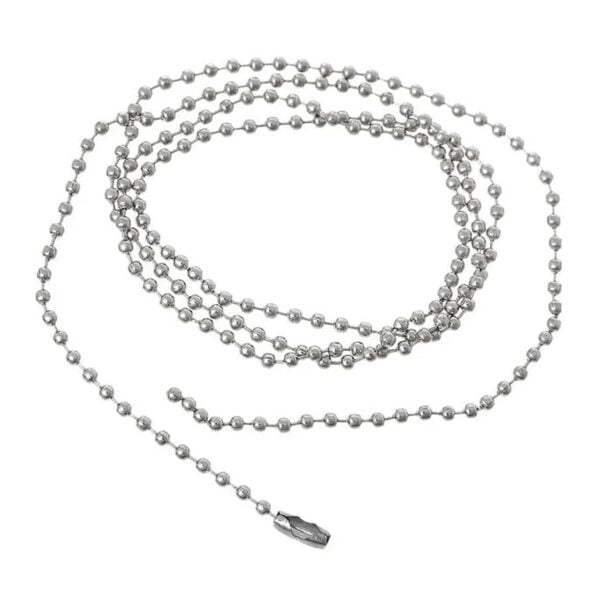 Pack of 100 ID Neck Ball Chain Necklaces, 90cm (35.4")