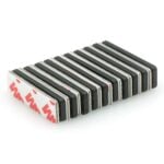 magnetic badge id holders metal self-adhesive back (pack of 10)