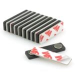 magnetic badge id holders metal self-adhesive back (pack of 10)