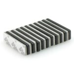 magnetic badge name plate acrylic holder set (pack of 10)