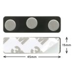 magnetic badge name plate acrylic holder set (pack of 10)