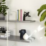king kong silhouette bookend gorilla book stopper (black metal)