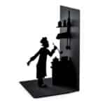 Black Metal Le Chef Kitchen Silhouette Bookend