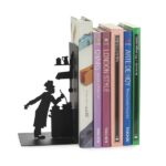 Black Metal Le Chef Kitchen Silhouette Bookend