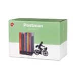 postman and trailer silhouette bookend