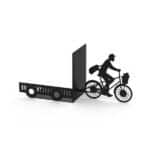 postman and trailer silhouette bookend