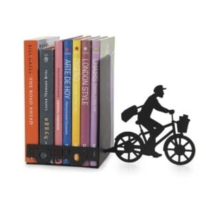 postman and trailer silhouette bookend