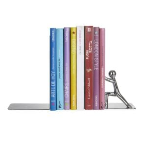 stickman chrome figure book end