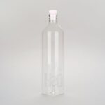 atlantis h2o 1.2l water bottle (borosilicate glass, secure silicone plug)