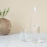 atlantis h2o 1.2l water bottle (borosilicate glass, secure silicone plug)