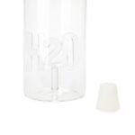 atlantis h2o 1.2l water bottle (borosilicate glass, secure silicone plug)