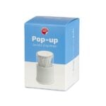 pop-up cotton bud dispenser (easy-to-use abs plastic storage solution)