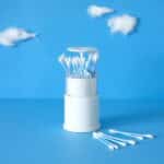 pop-up cotton bud dispenser (easy-to-use abs plastic storage solution)