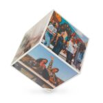 rotating photo frame/holder cube (15cm multi display kube)