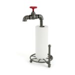 pipeline kitchen towel tissue holder (industrial iron pipe tap design)
