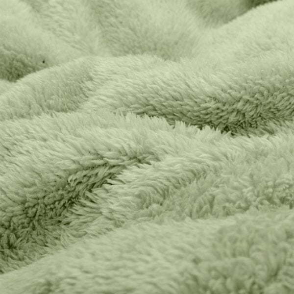 Snug-Rug Sherpa Throw Blanket Sage Green