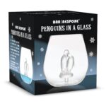 Penguins in a Stemless Glass Tumbler (600ml) Bar Bespoke