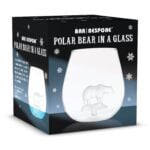 Polar Bear in a Stemless Glass Tumbler (600ml) Bar Bespoke