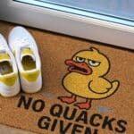 “No Quacks Given” Duck Coir Doormat – Indoor/Outdoor Humour for Your Doorstep