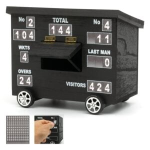 Cricket Scoreboard Desk Tidy/Organiser – Wooden Storage Box