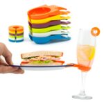 Plate Clips & Glass Marker Rings – Buffet Party Set (12 Piece)