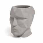Head Cement Pen Holder Desk Tidy Organiser – by Balvi (Grey)