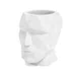 Head Cement Pen Holder Desk Tidy Organiser – by Balvi (White)
