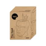 Head Cement Pen Holder Desk Tidy Organiser – by Balvi (White)