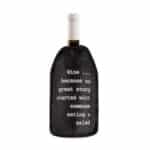 Story Wine Cooler Nylon Bottle Sleeve Chiller – by Balvi (Black)