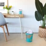 Globe Wastebasket Tin World Map Bin – by Balvi (Turquoise)