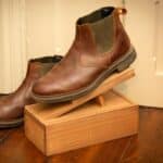 Wooden Boot/Shoe Polish Care Kit Box with Rest and Accessories