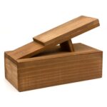 Wooden Boot/Shoe Polish Care Kit Box with Rest and Accessories