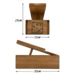 Wooden Boot/Shoe Polish Care Kit Box with Rest and Accessories