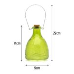 Green Glass Wasp Trap Catcher – Ribbed “Honey Pot” Design