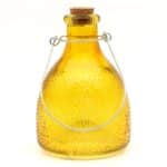 Yellow Glass Wasp Trap Catcher – Ribbed “Honey Pot” Design