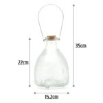 Extra-Large Glass Wasp Trap Catcher with Metal Hanger (35cm)