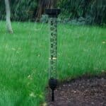 Extra Large Rain Gauge with Spike – Outdoor Dual Scale Gauge