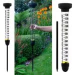 Extra Large Rain Gauge with Spike – Outdoor Dual Scale Gauge
