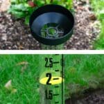 Extra Large Rain Gauge with Spike – Outdoor Dual Scale Gauge